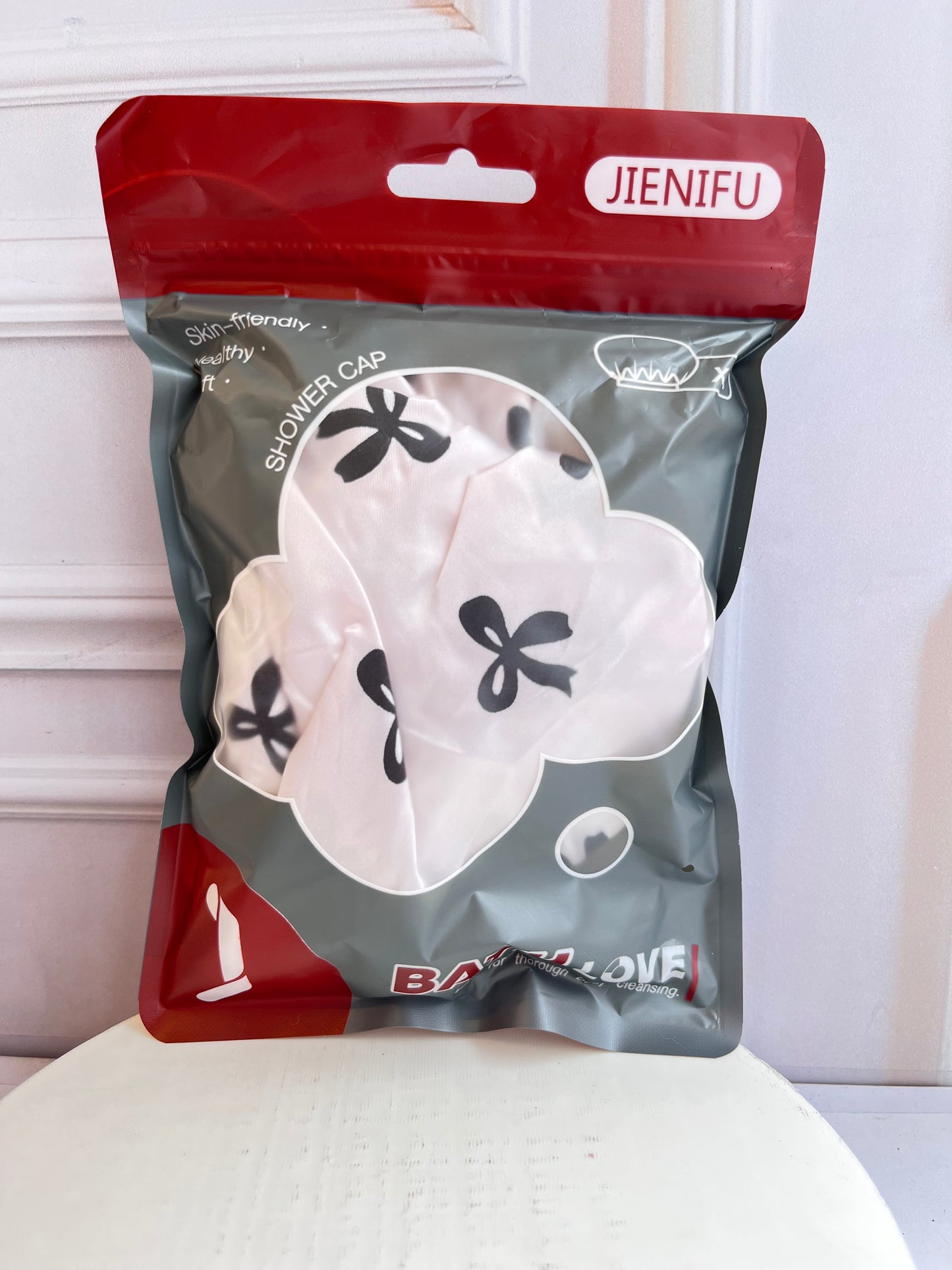 Gorro de Baño Estampado Moñitos