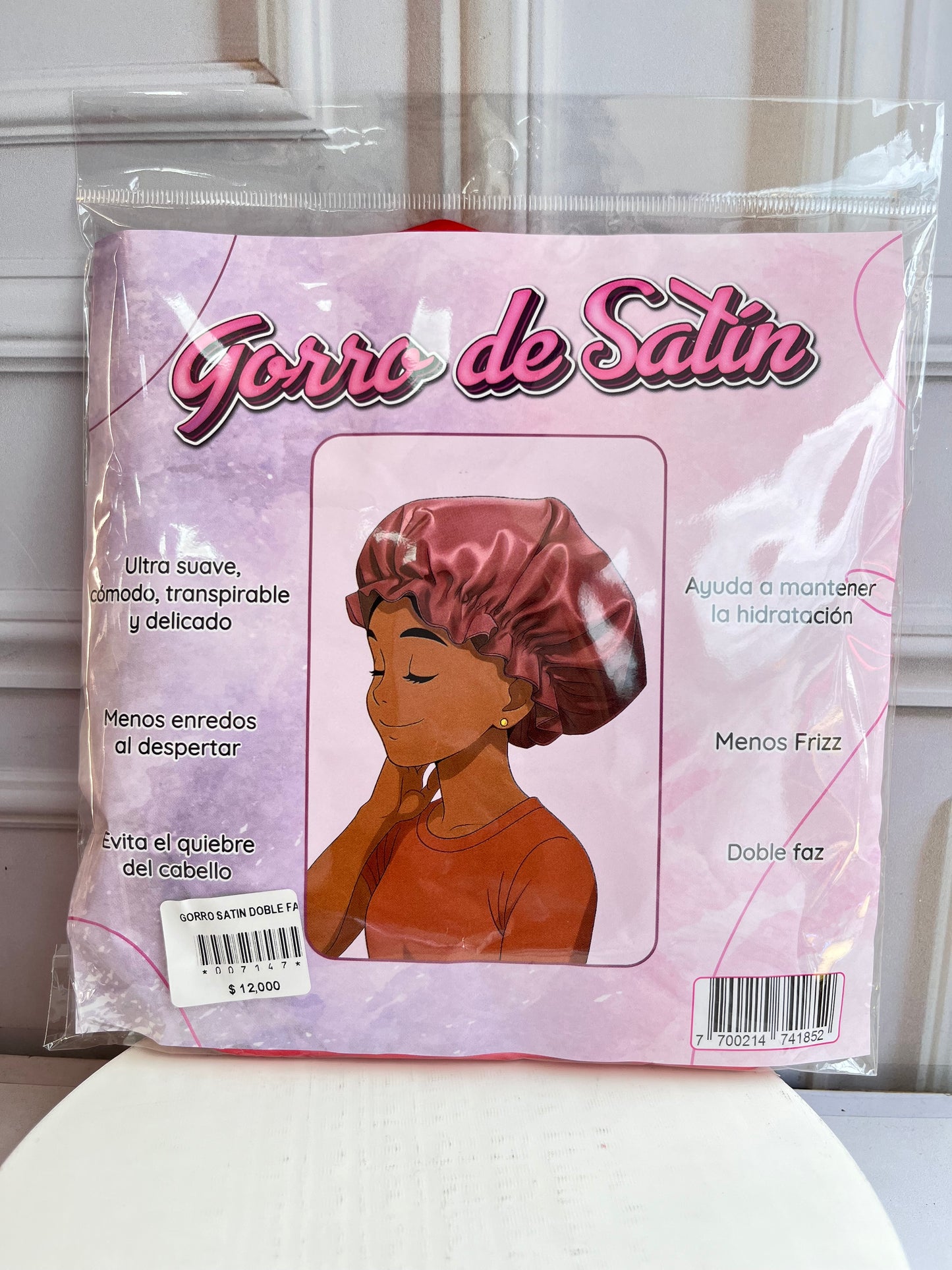 Gorro Satín Doble Faz Adulto