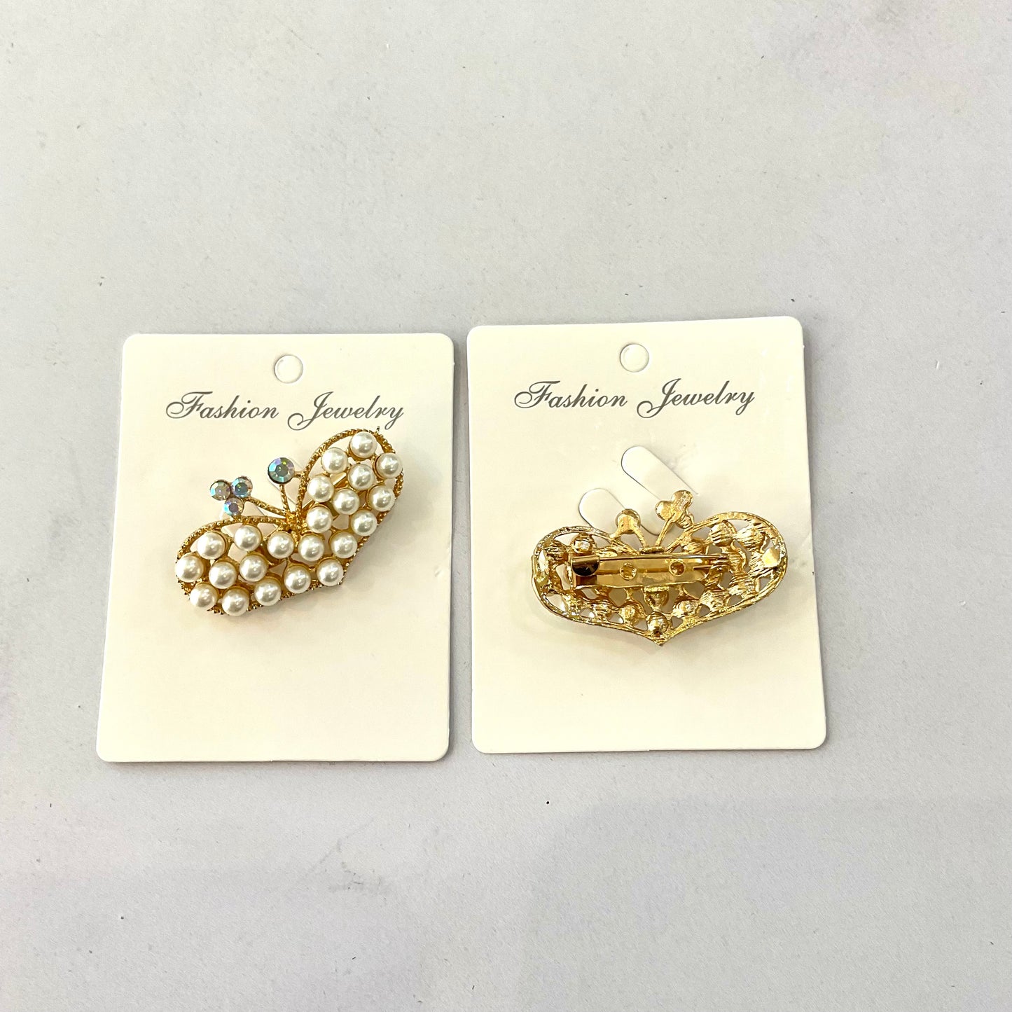 Prendedor Corazón Perlas