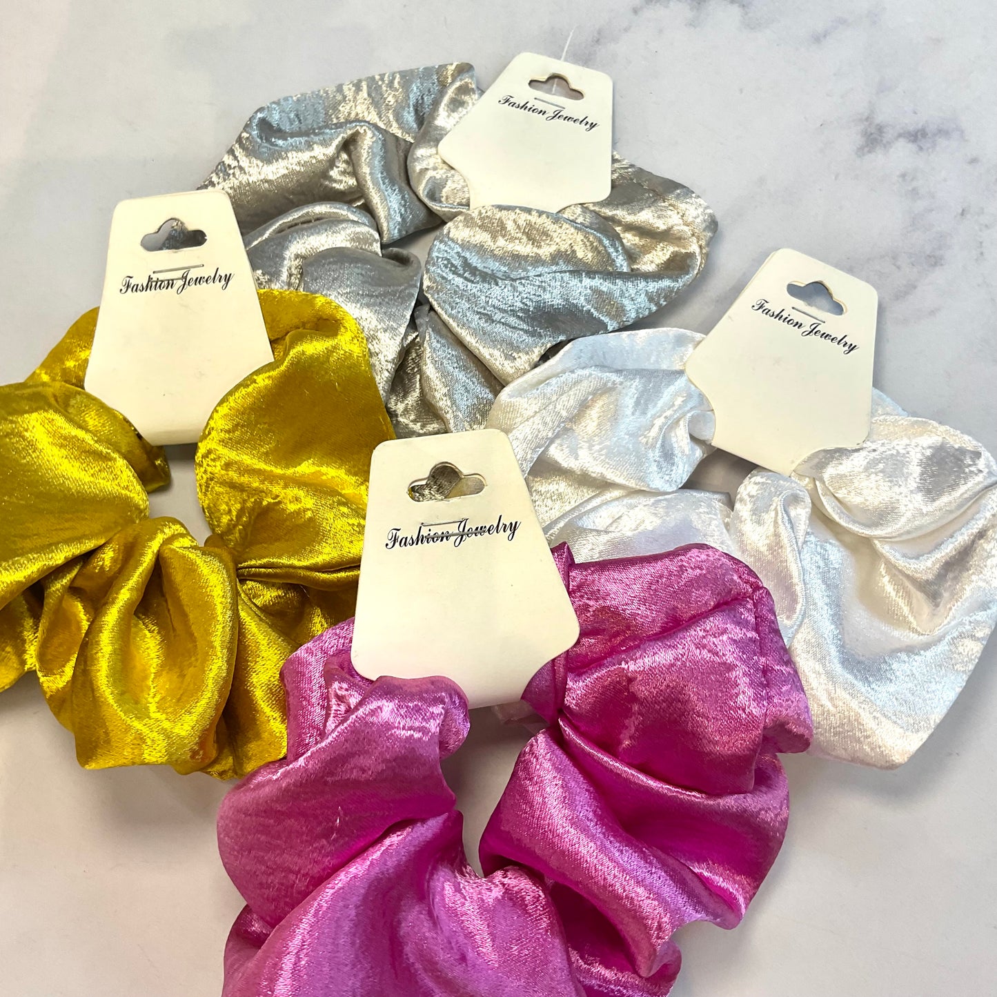 Scrunchies Tipo Metalizada