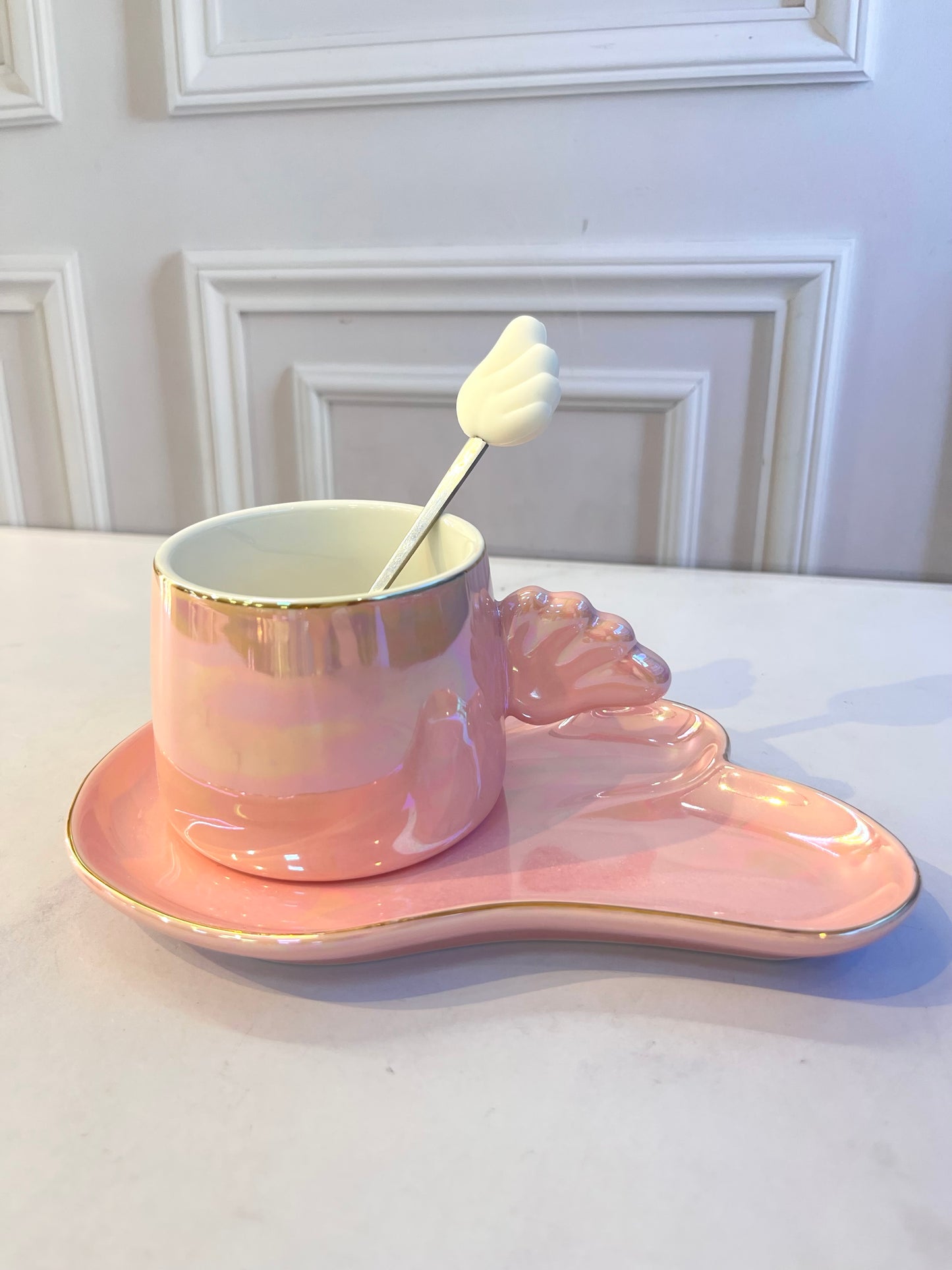 Set Plato + Mug Ala Tornasol