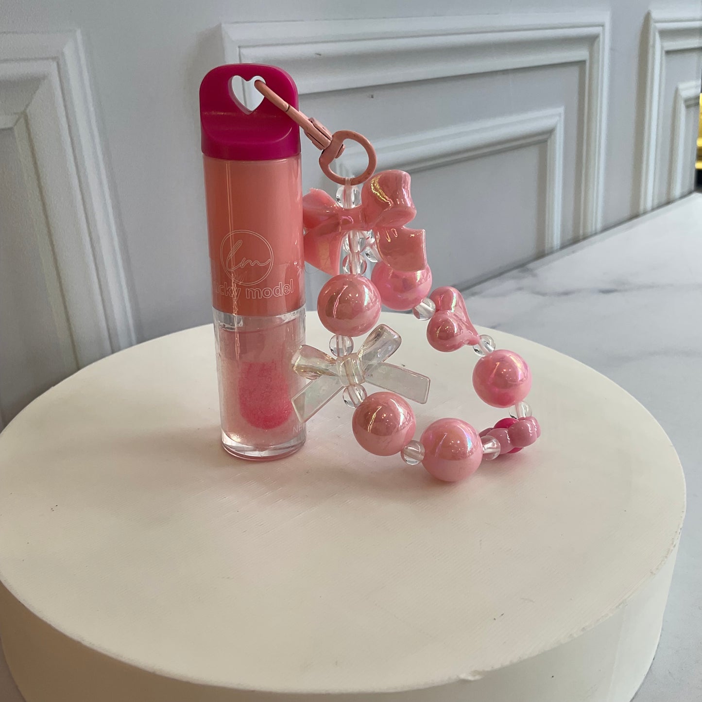 Brillo + Llavero Moñito Lucky