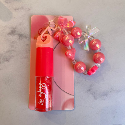 Brillo + Llavero Moñito Lucky