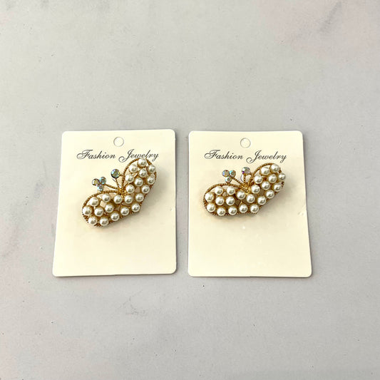 Prendedor Corazón Perlas