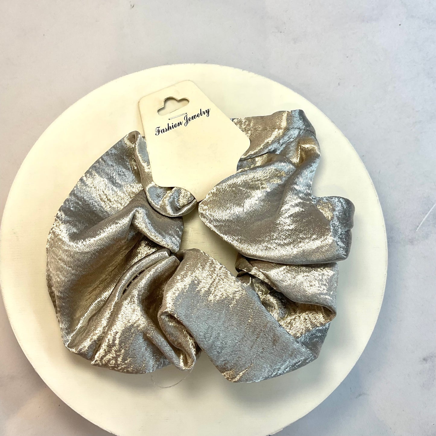 Scrunchies Tipo Metalizada