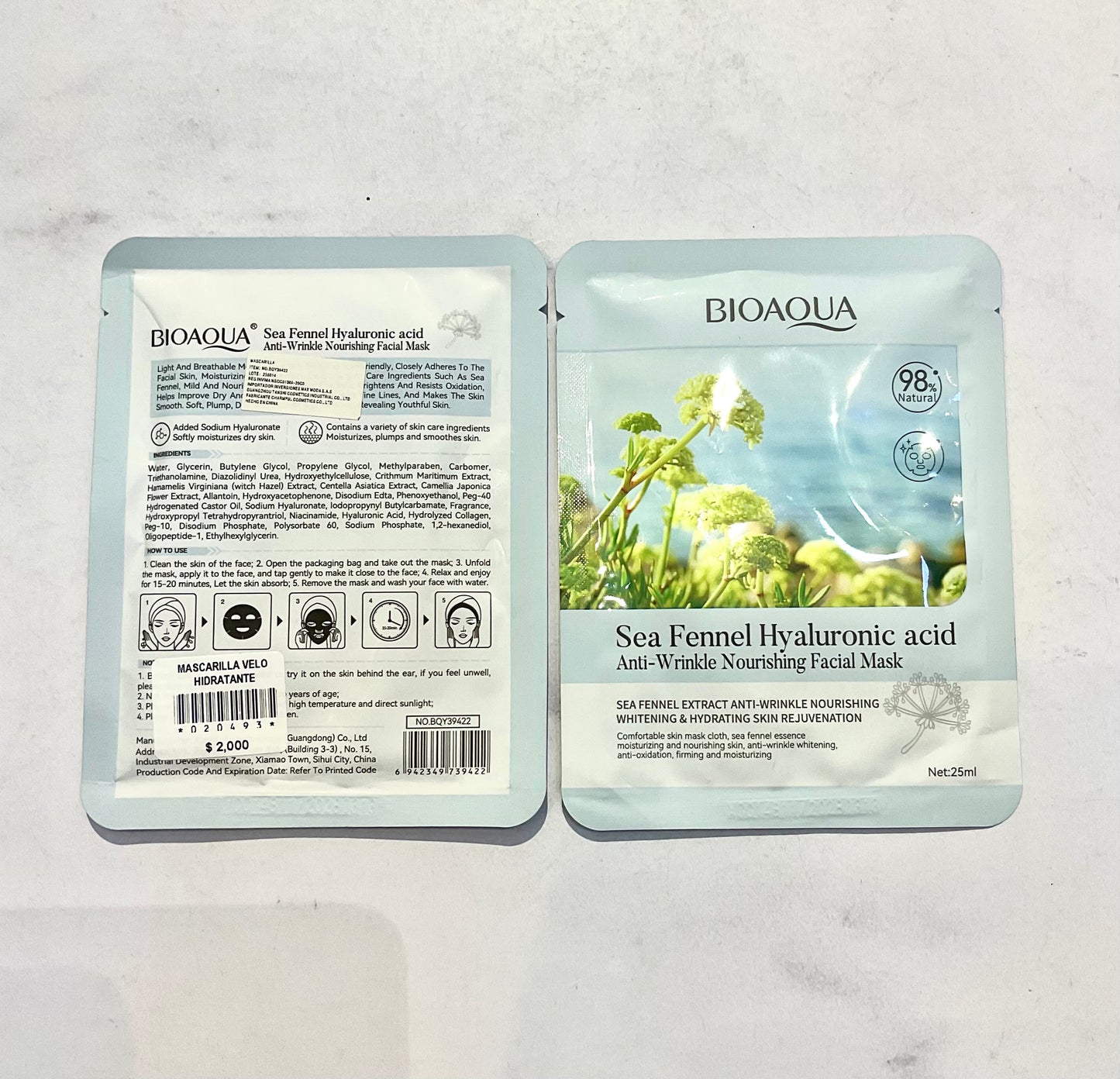 Mascarillas en Velo unidad