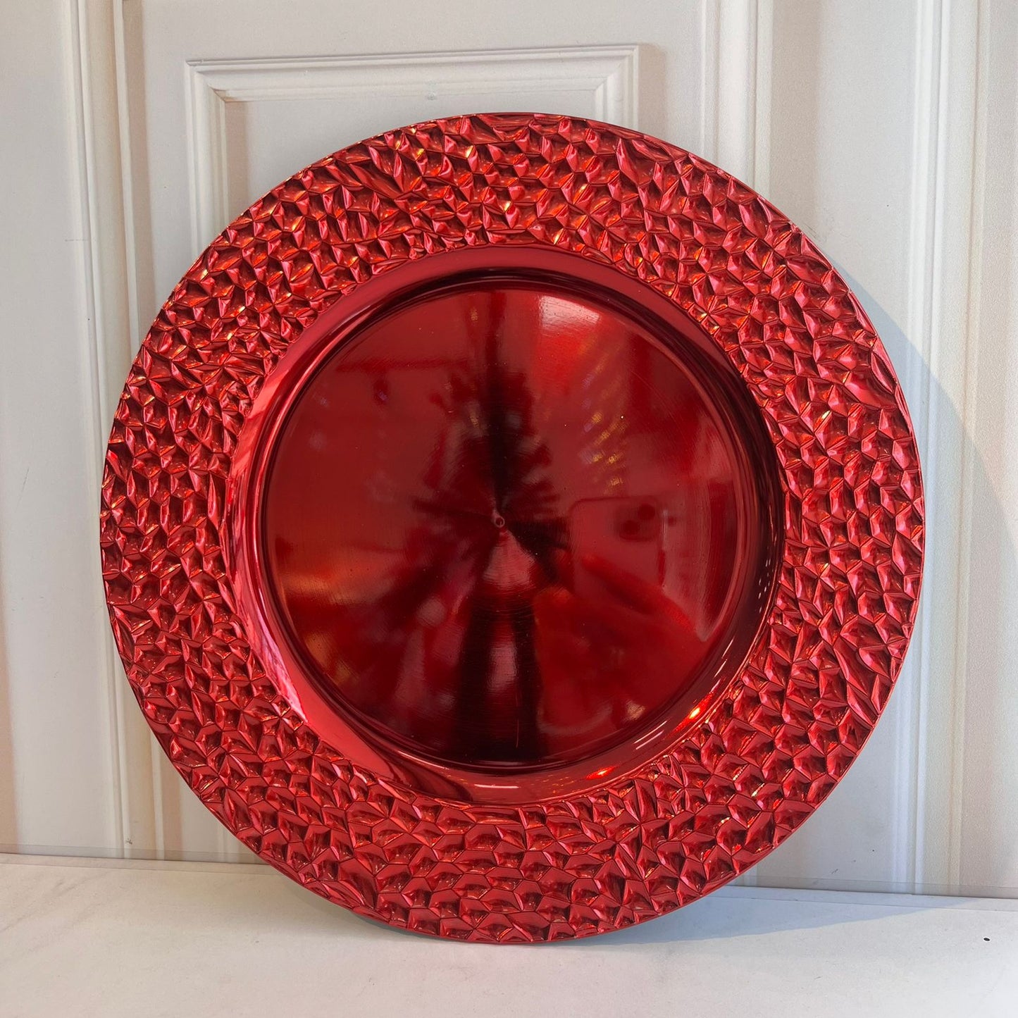 Plato Decorativo Rojo